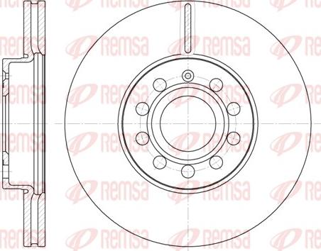 Remsa 6648.10 - Тормозной диск autospares.lv