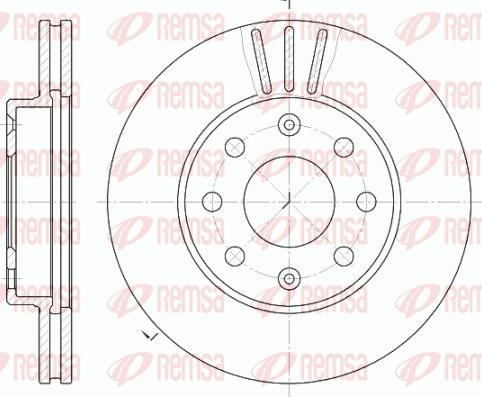 Remsa 6655.10 - Тормозной диск autospares.lv