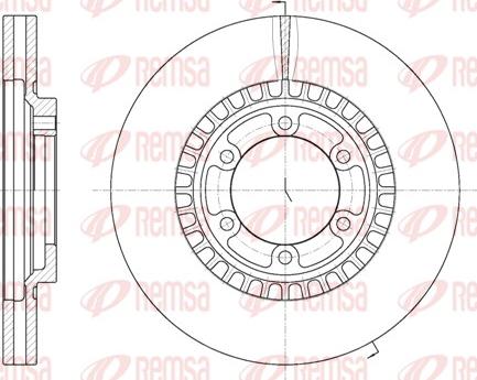 Remsa 6669.10 - Тормозной диск autospares.lv