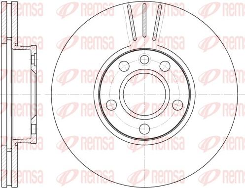 Remsa 6660.10 - Тормозной диск autospares.lv