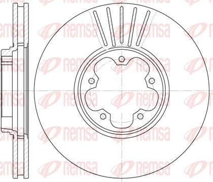 Remsa 6609.10 - Тормозной диск autospares.lv