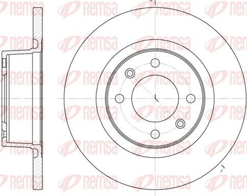 Remsa 6605.00 - Тормозной диск autospares.lv