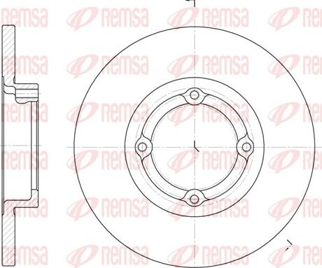 Remsa 6606.00 - Тормозной диск autospares.lv