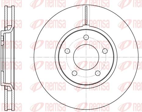 Remsa 6602.10 - Тормозной диск autospares.lv