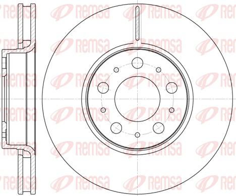 Remsa 6619.10 - Тормозной диск autospares.lv