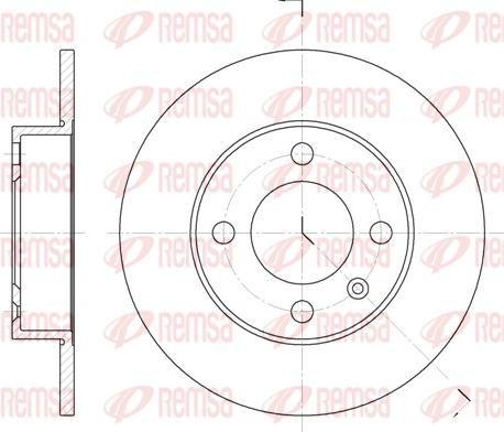 Remsa 6616.00 - Тормозной диск autospares.lv