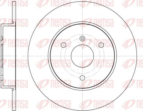 Remsa 6617.00 - Тормозной диск autospares.lv