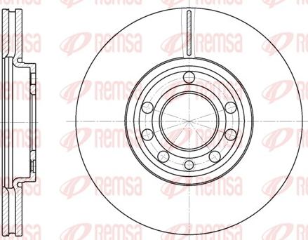 Remsa 6689.10 - Тормозной диск autospares.lv