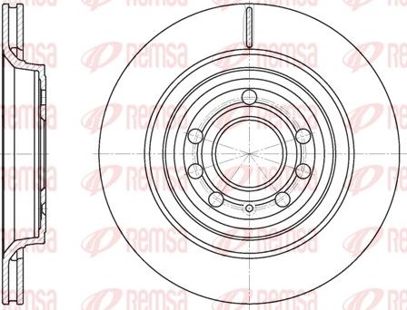 Remsa 6686.10 - Тормозной диск autospares.lv