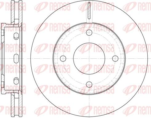 Remsa 6680.10 - Тормозной диск autospares.lv