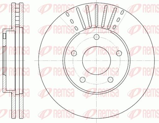 Remsa 6681.10 - Тормозной диск autospares.lv