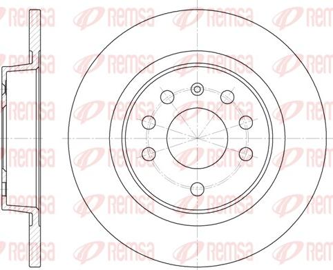 Remsa 6688.00 - Тормозной диск autospares.lv