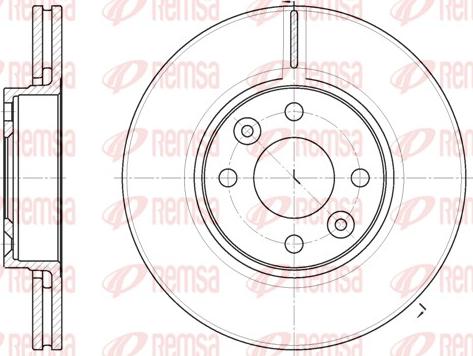 Remsa 6683.10 - Тормозной диск autospares.lv