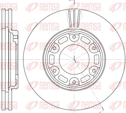 Remsa 6634.10 - Тормозной диск autospares.lv