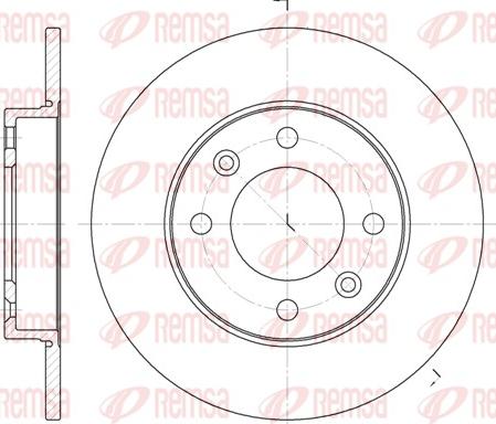 Remsa 6630.00 - Тормозной диск autospares.lv