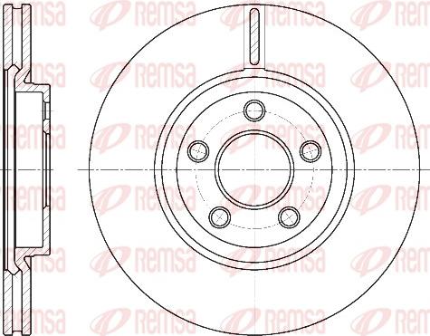 Remsa 6637.10 - Тормозной диск autospares.lv