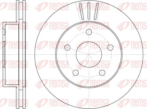 Remsa 6626.10 - Тормозной диск autospares.lv