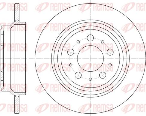 Remsa 6620.00 - Тормозной диск autospares.lv