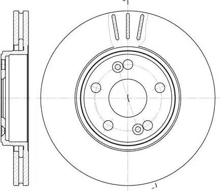 Remsa 6622.10 - Тормозной диск autospares.lv