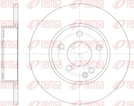 Remsa 6674.00 - Тормозной диск autospares.lv