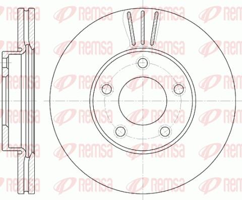 Remsa 6671.10 - Тормозной диск autospares.lv