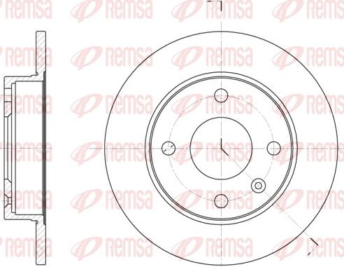 Remsa 6094.00 - Тормозной диск autospares.lv