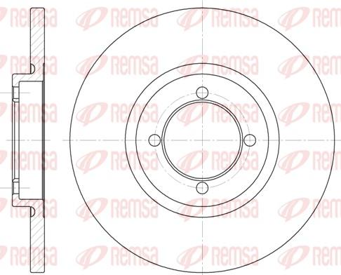 Remsa 6091.00 - Тормозной диск autospares.lv