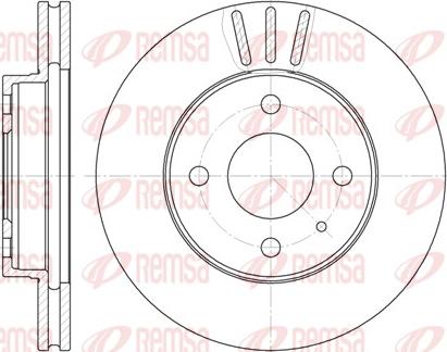 Remsa 6093.10 - Тормозной диск autospares.lv