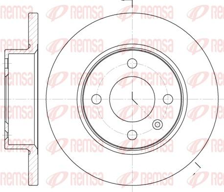 Remsa 6060.00 - Тормозной диск autospares.lv