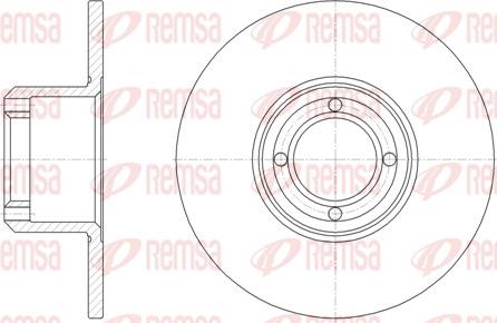 Remsa 6008.00 - Тормозной диск autospares.lv