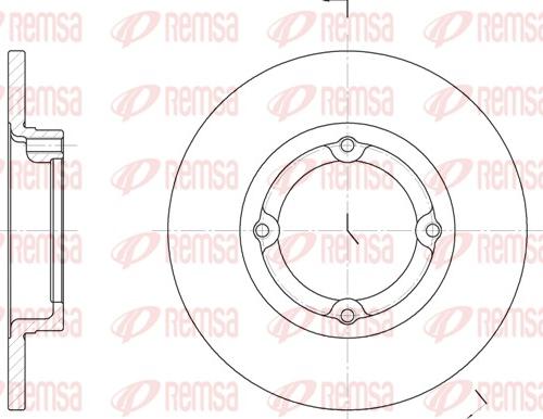 Remsa 6014.00 - Тормозной диск autospares.lv
