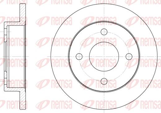 Remsa 6013.00 - Тормозной диск autospares.lv