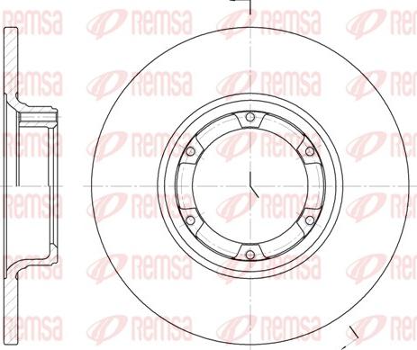 Remsa 6033.00 - Тормозной диск autospares.lv