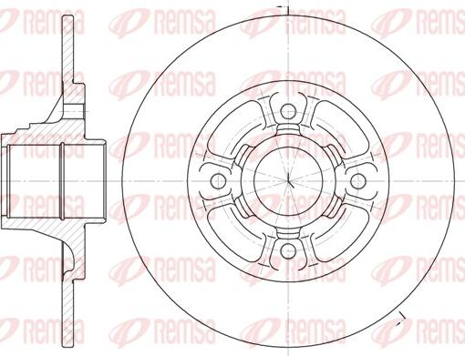 Remsa 6073.00 - Тормозной диск autospares.lv