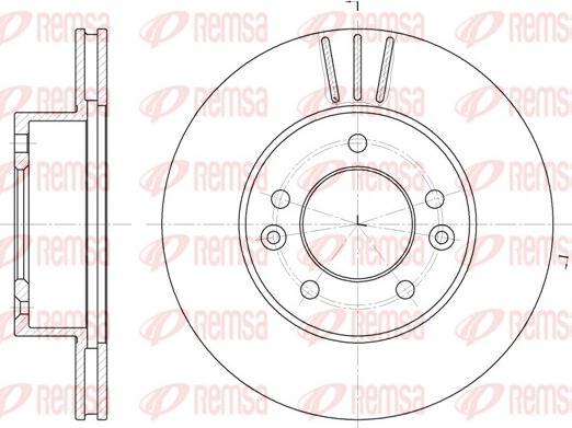 Remsa 61996.10 - Тормозной диск autospares.lv