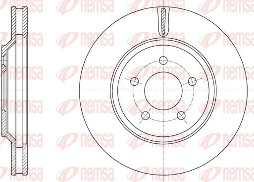Remsa 61990.10 - Тормозной диск autospares.lv