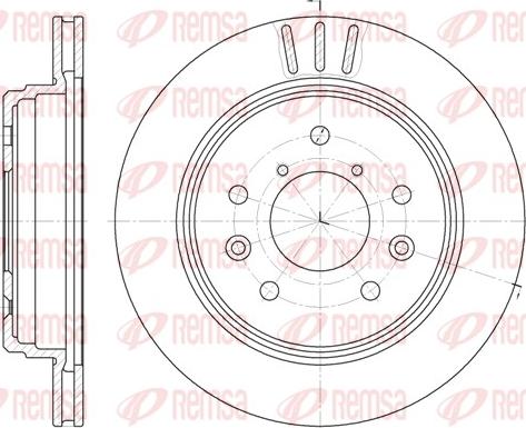 Remsa 61998.10 - Тормозной диск autospares.lv