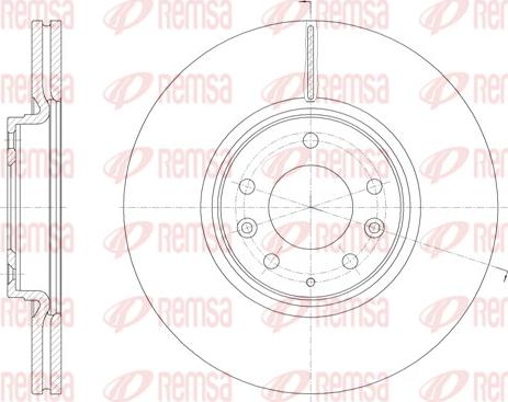 Remsa 61949.10 - Тормозной диск autospares.lv