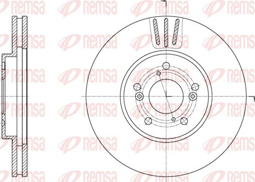 Remsa 61942.10 - Тормозной диск autospares.lv