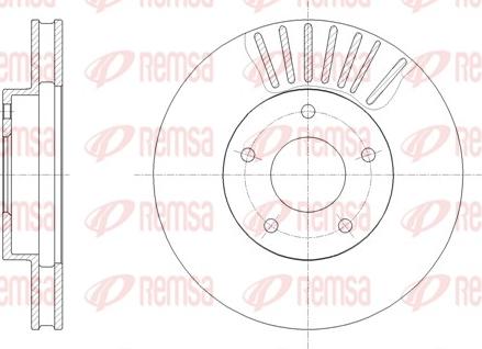 Remsa 61954.10 - Тормозной диск autospares.lv