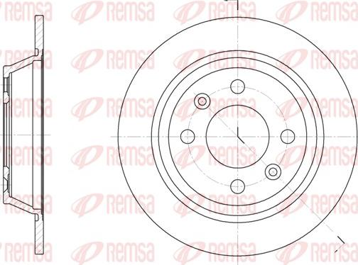 Remsa 6195.00 - Тормозной диск autospares.lv