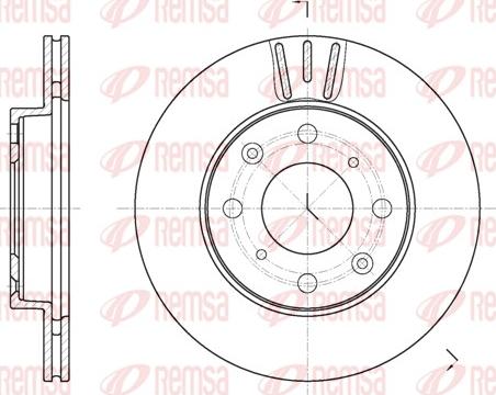 Remsa 61951.10 - Тормозной диск autospares.lv