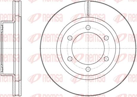 Remsa 61952.10 - Тормозной диск autospares.lv