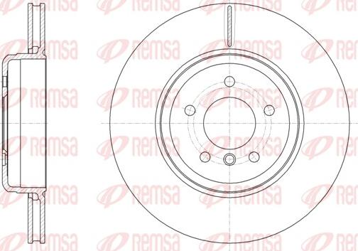 Remsa 61961.10 - Тормозной диск autospares.lv