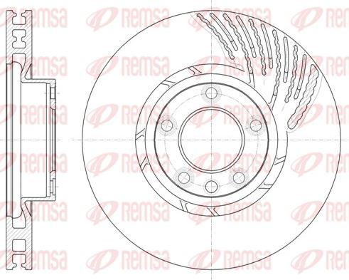 Remsa 61908.10 - Тормозной диск autospares.lv