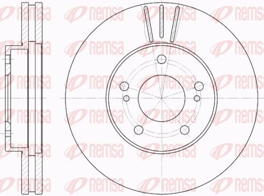 Remsa 61935.10 - Тормозной диск autospares.lv