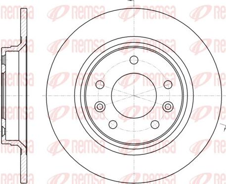 Remsa 61937.00 - Тормозной диск autospares.lv