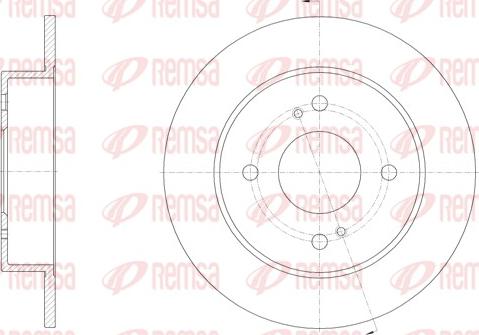 Remsa 61924.00 - Тормозной диск autospares.lv