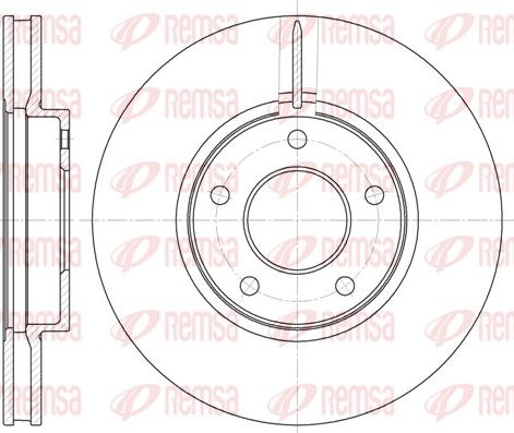 Remsa 61927.10 - Тормозной диск autospares.lv