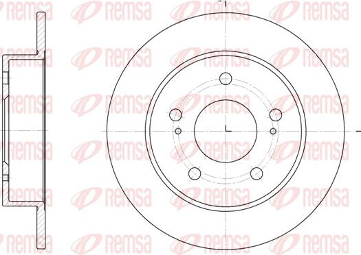 Remsa 61979.00 - Тормозной диск autospares.lv